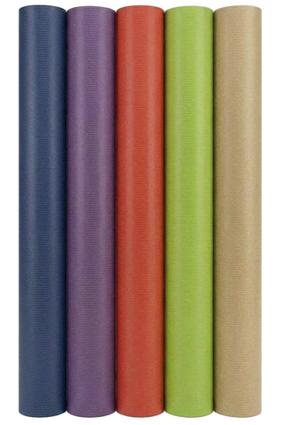 Kraft Colors Classic  – 70 cm x 2 m – set van 5 rollen inpakpapier