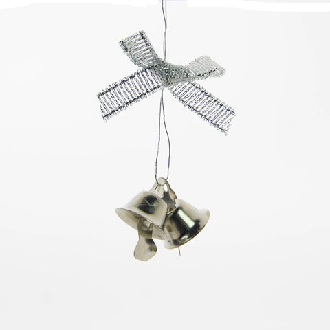 Silver Christmas Bells &gt; 10mm | 100 Pieces