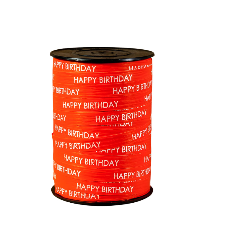 Krullint Happy Birthday Oranje - Kadopapier.net