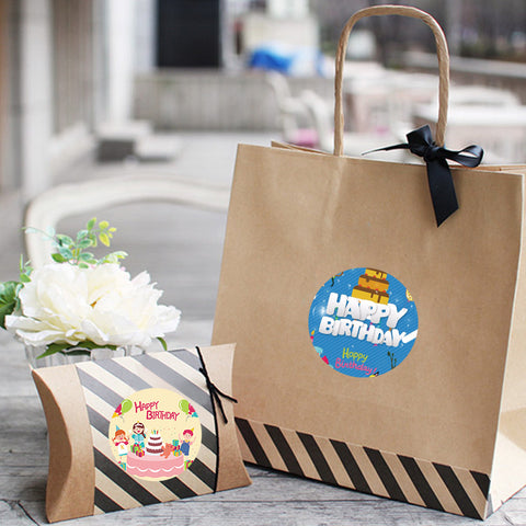 Closing sticker Heart Gold -Sticker-Label-