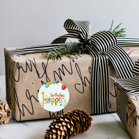 Closing sticker Heart Gold -Sticker-Label-