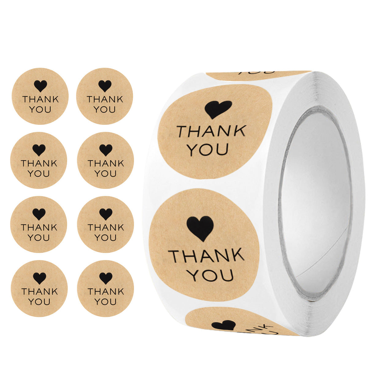 Closing sticker Heart Gold -Sticker-Label- – Kadopapier.net