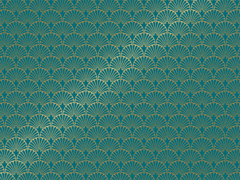 Vellen Inpakpapier Victoria Petrol | 70*50cm | 2x 250 vellen