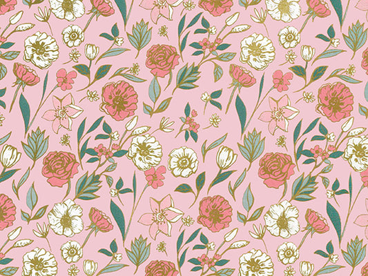 Sheets Wrapping Paper Bloom Pink | 70*50cm | 2x 250 sheets