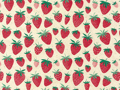 Vellen Inpakpapier Strawberry | 70*50cm | 2x 250 vellen