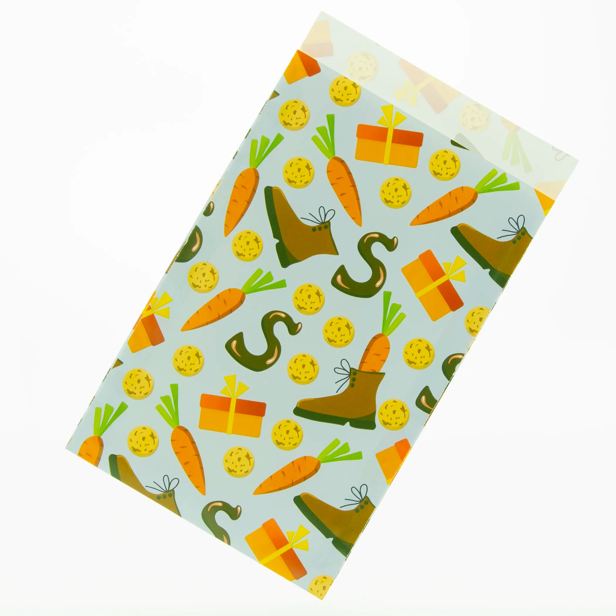 Sinteklaas papieren zakje symbolen – 12x19 cm, 17x25 cm 200 stuks