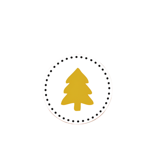 Sealing Seal Christmas Tree Gold 40mm | 500 Pieces