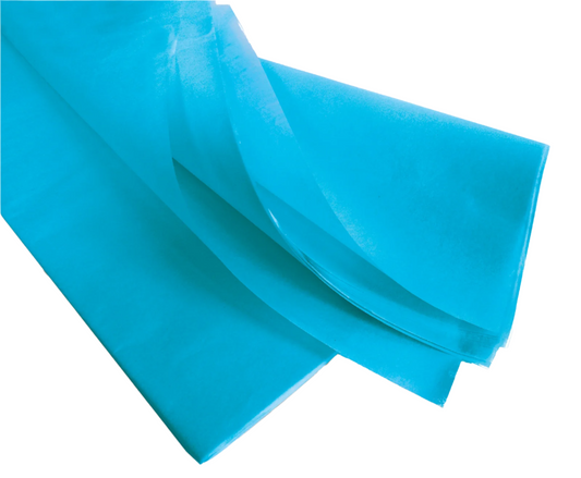 Turquoise Vloeipapier - Kadopapier.net