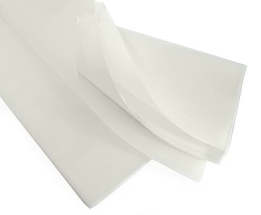 Vloeipapier Gebleekt - 22 grams, Watervast, Kleurecht - 25x36 cm, 36x50 cm, 50x75 cm - Kadopapier.net