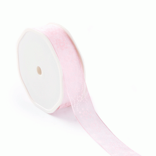 Organza lint cadeaulint roze lint zelfkant 40mm 50m Organza lint cadeaulint roze lint zelfkant 40mm 50m