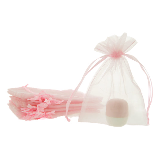 Pastel roze organza zakje