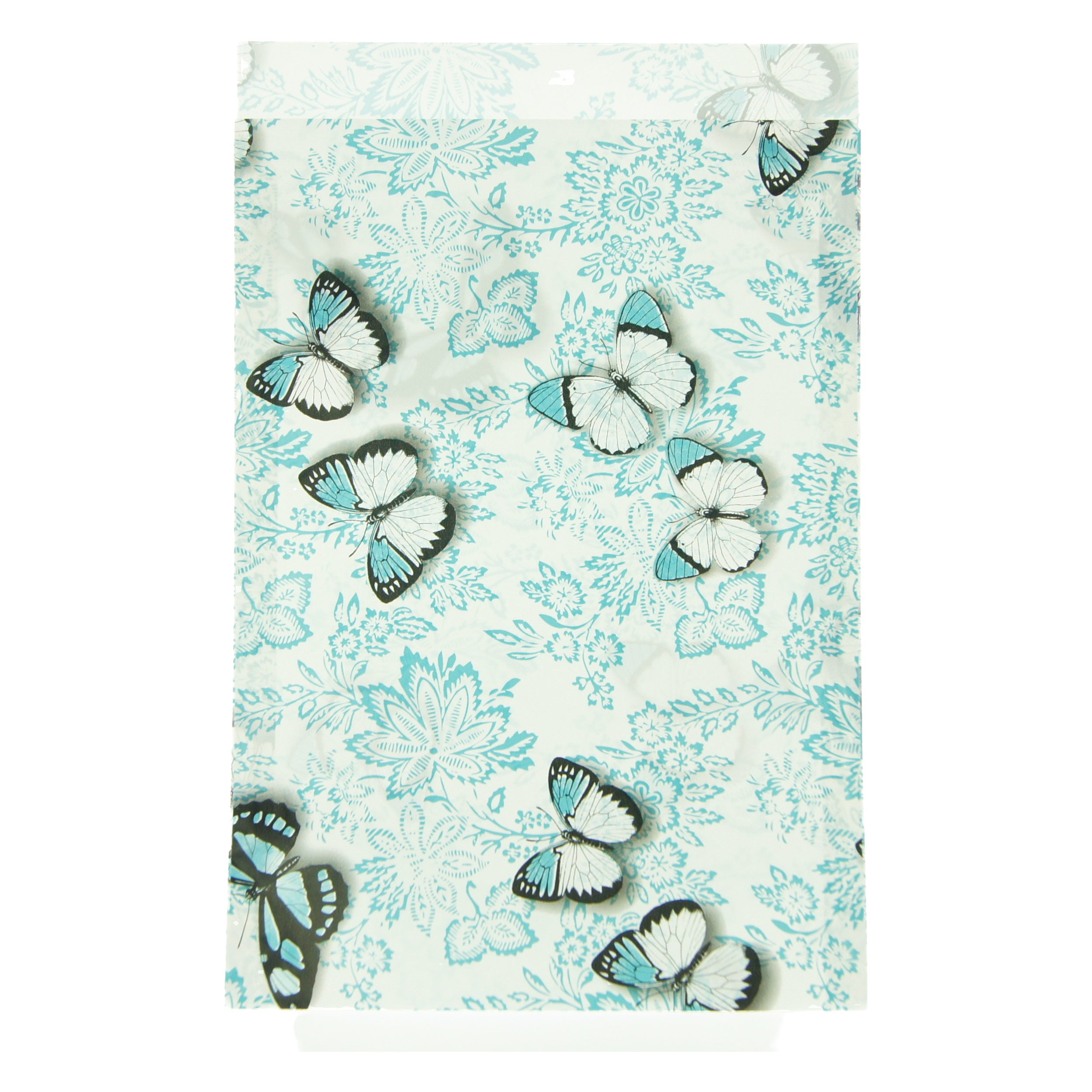 Cadeauzakje vlinders turquoise