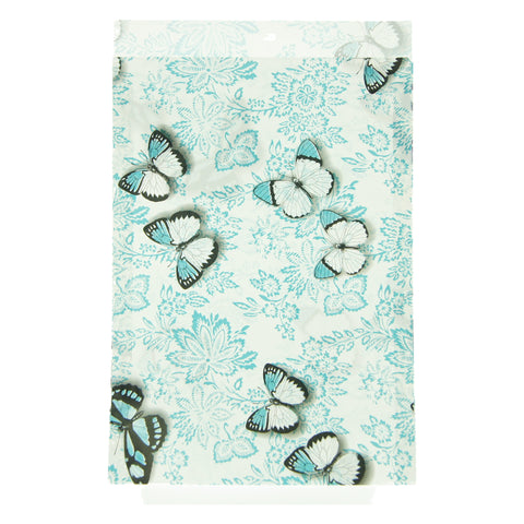 Cadeauzakje vlinders turquoise