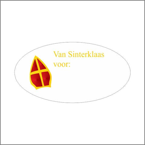 Saint Nicholas Wish Labels High Glossy – 40x20mm / 500 Pieces