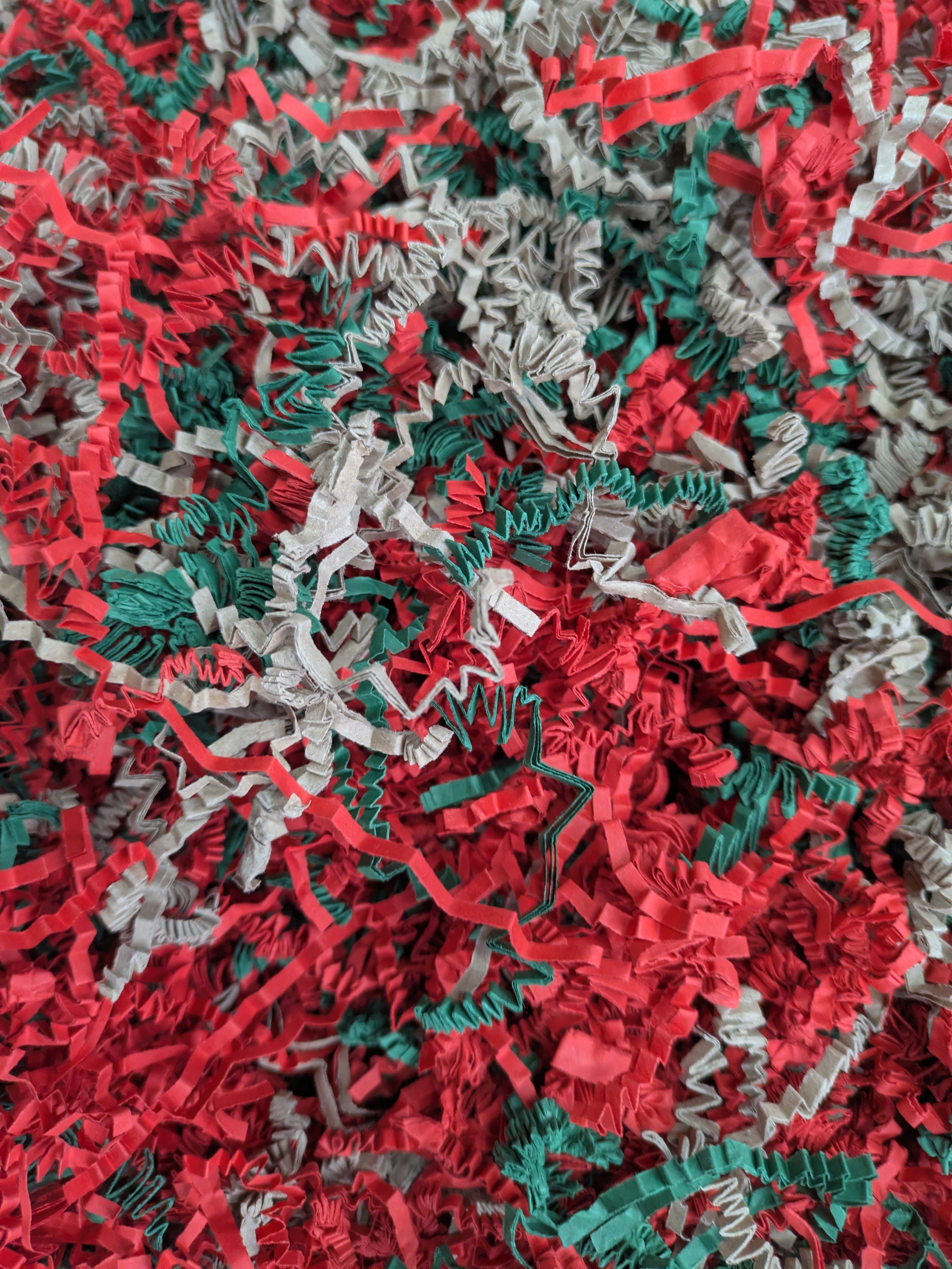 Kerst Sizzlepak opvulpapier – rood, groen en naturel