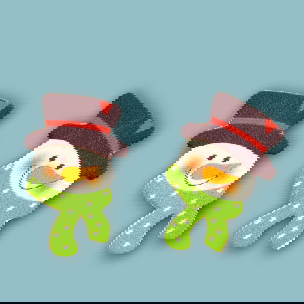 plakdecoratie Sneeuwpophoofd - Kadopapier.net